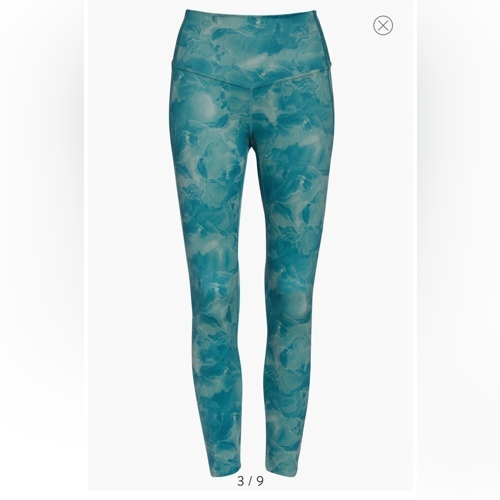NWT ZELLA HIGH WAIST 7/8 LEGGINGS IN GREEN LILYPAD - Picture 3 of 9